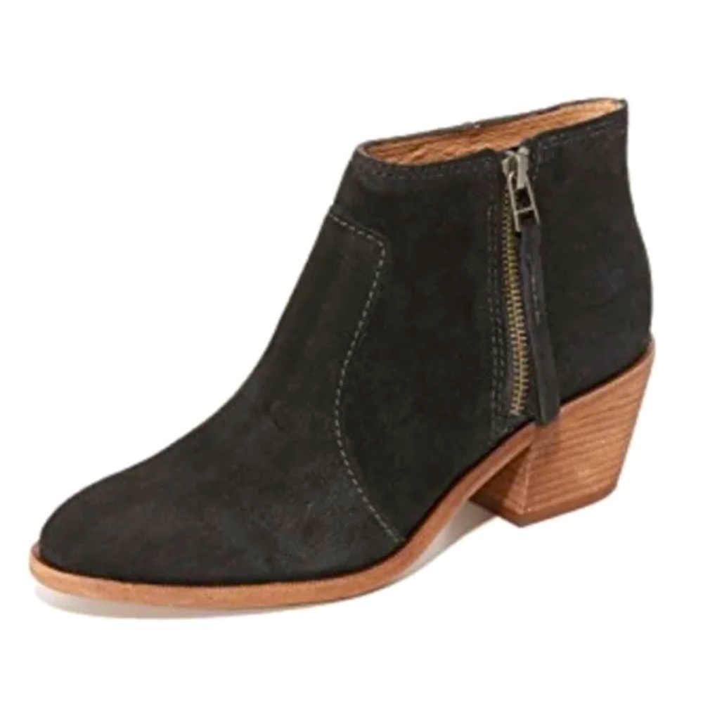 Madewell / Janice Boots / Black Suede / US 6.5